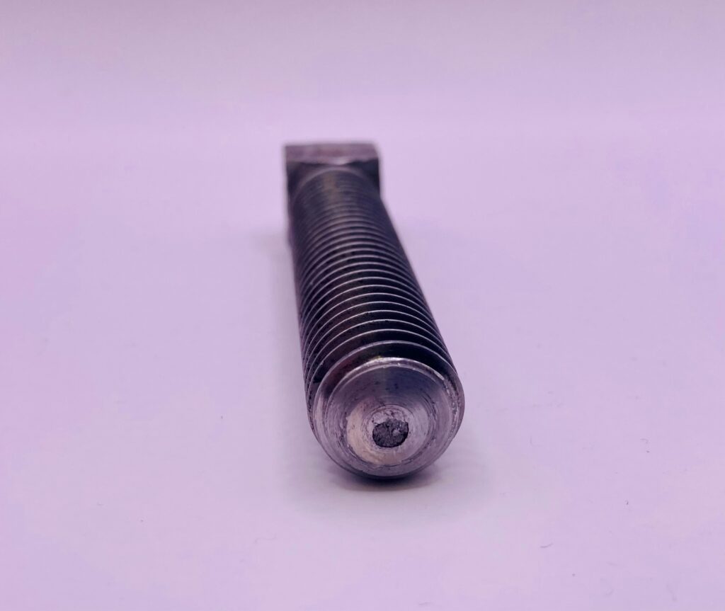 A set screw on a white background.